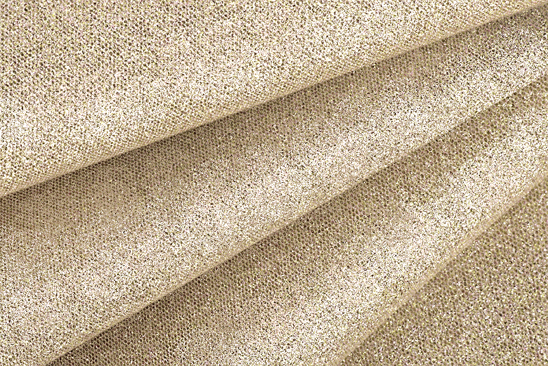 Gold gold fine glitter fabric for pumps, heels, clutches, boots... 
									- F. KOOIJMAN Paris