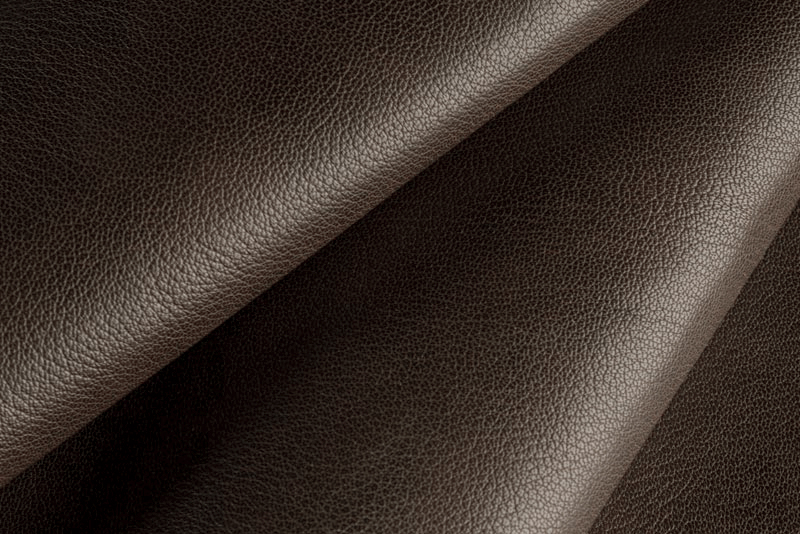 Brown grained leather for shoes and bags - Florence KOOIJMAN