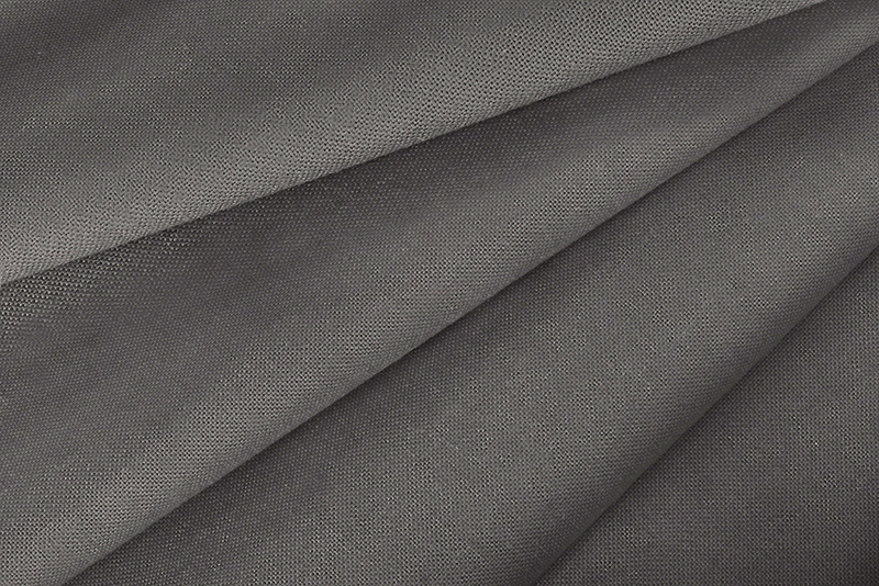 Ash grey plain fabric for shoes and bags - Florence KOOIJMAN