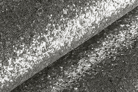 Dark silver glitter fabric for shoes and bags - Florence KOOIJMAN