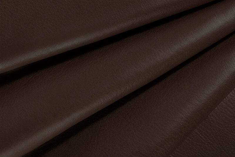 Dark brown brown smooth leather for pumps, heels, clutches, boots... - F. KOOIJMAN Paris