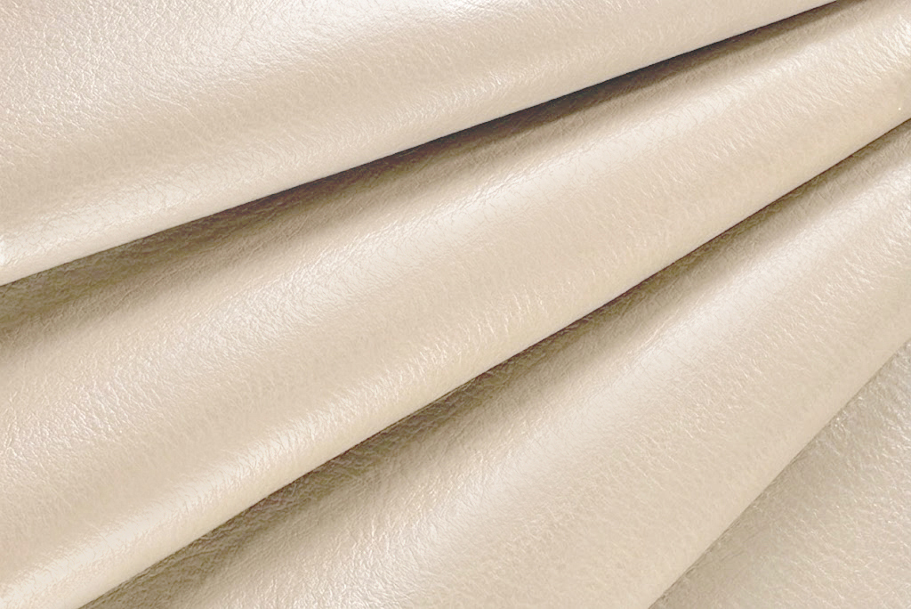 Champagne white smooth leather for pumps, heels, clutches, boots... - F. KOOIJMAN Paris