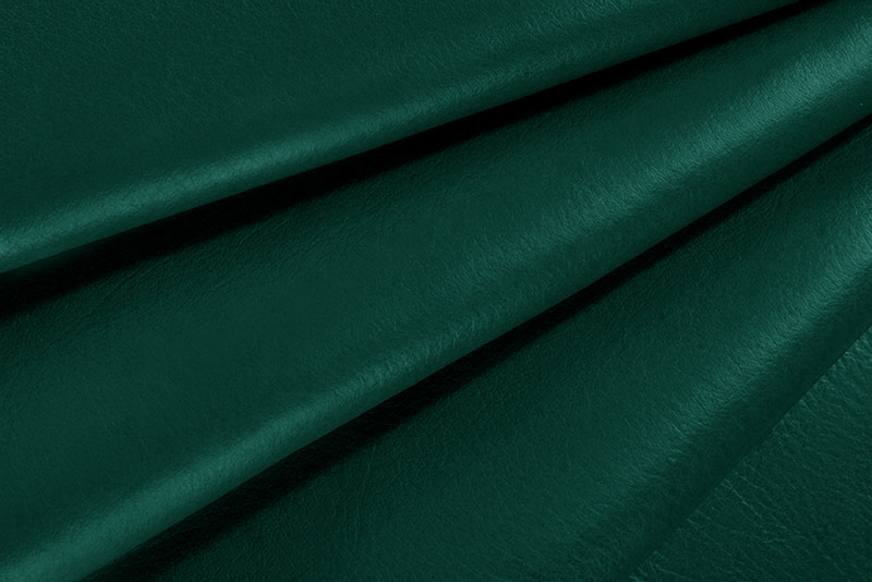 Forest green smooth leather for pumps, heels, clutches, boots... - F. KOOIJMAN Paris