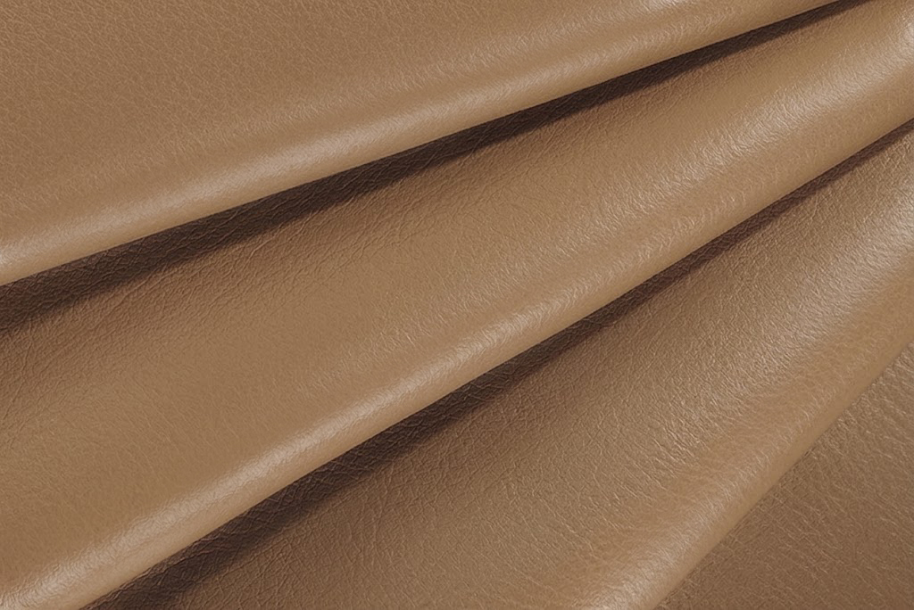 Camel beige smooth leather for pumps, heels, clutches, boots... - F. KOOIJMAN Paris