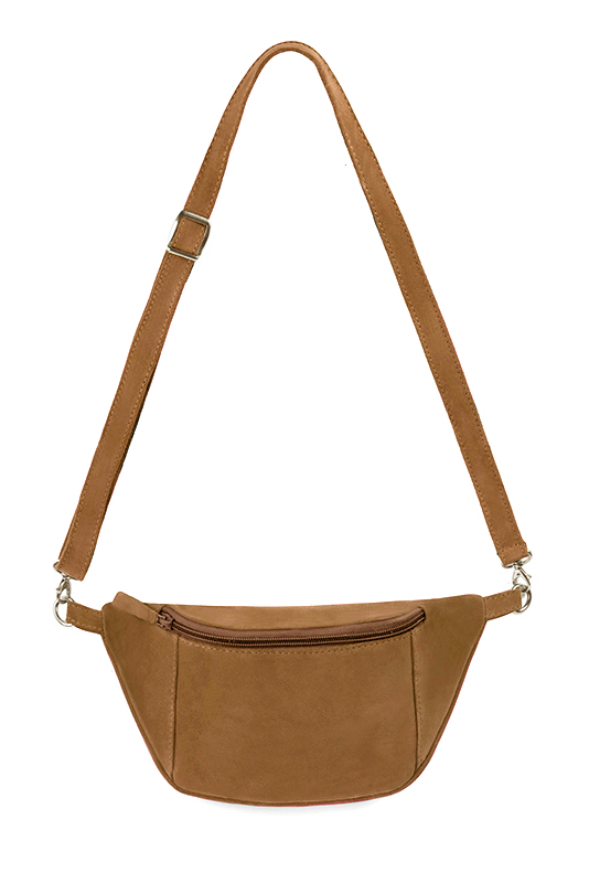 Dress handbag in camel beige leather - Top view