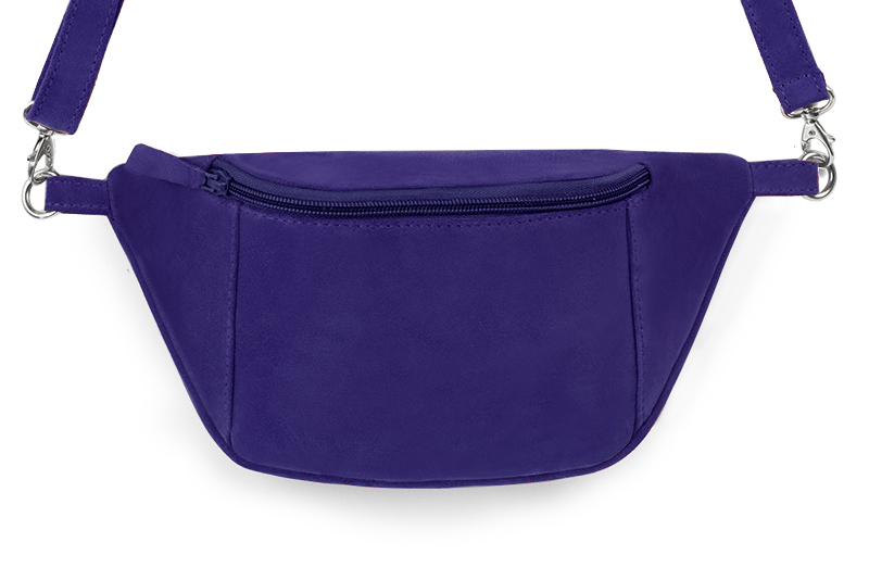 Violet purple women's dress clutch, for weddings, ceremonies, cocktails and parties. Profile view - Florence KOOIJMAN