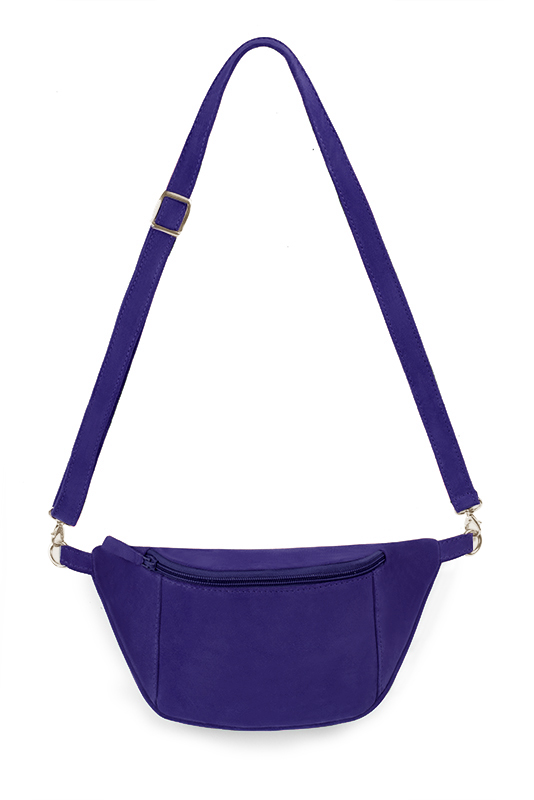 Violet purple women's dress clutch, for weddings, ceremonies, cocktails and parties. Top view - Florence KOOIJMAN