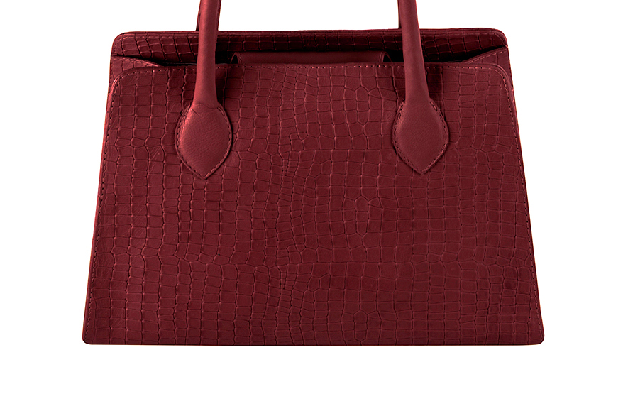 Burgundy red dress handbag for women - Florence KOOIJMAN