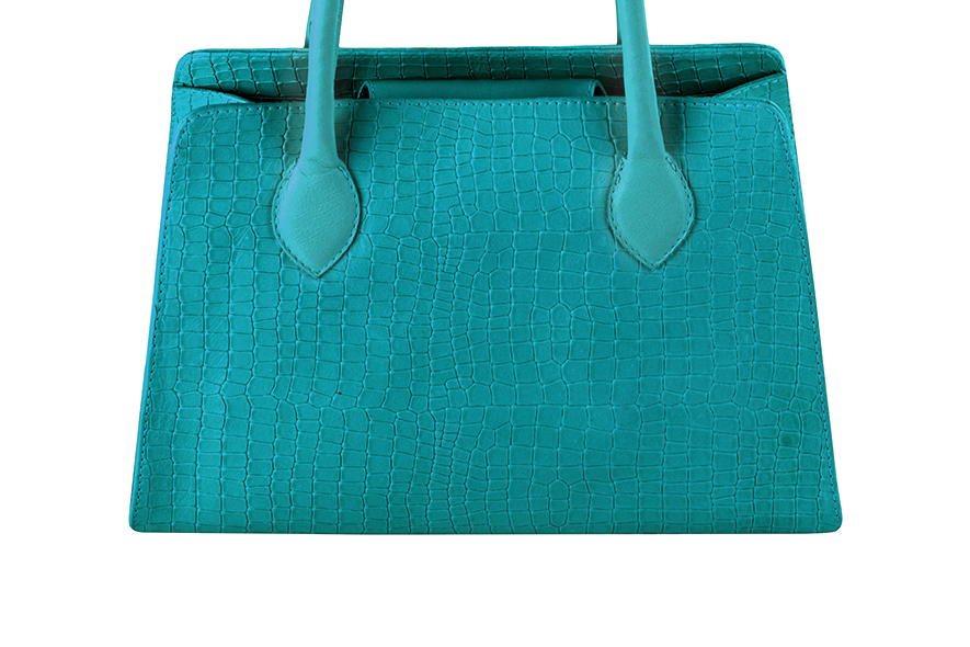 Turquoise blue dress handbag for women - Florence KOOIJMAN