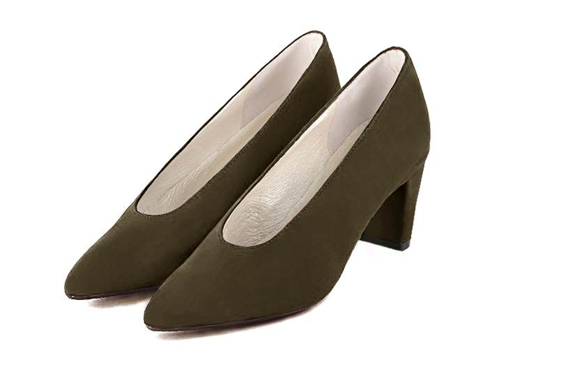 Khaki green dress pumps - Florence KOOIJMAN