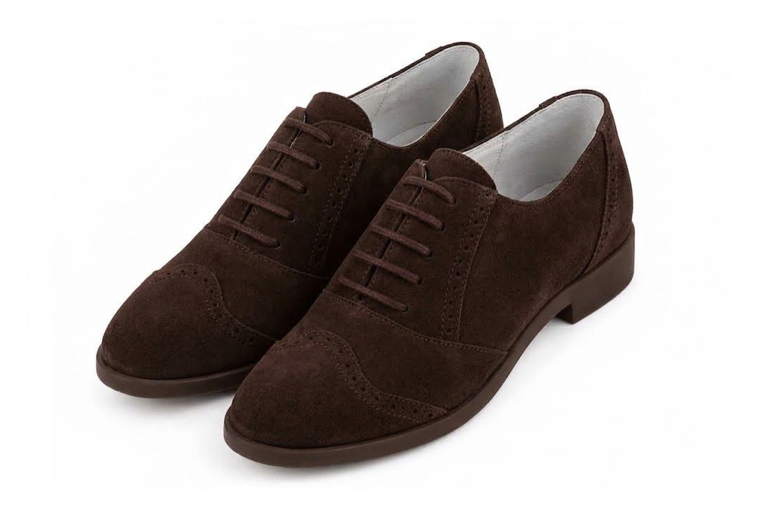 Discover versatile casual lace-up shoes and chunky lug-sole Oxfords built for lightweight durability and modern urban comfort, in dark brown leather with  and 