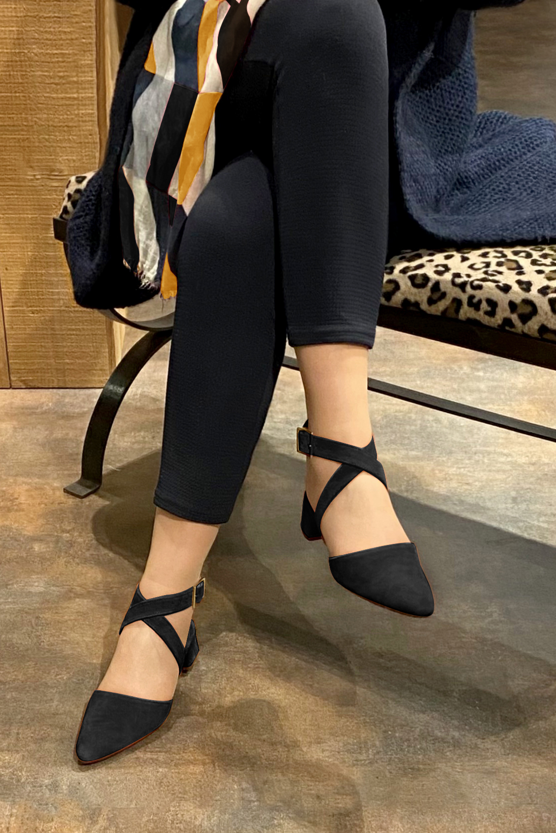 Ankle Strap Charlotte Russe Black Flats Charlotte Russe Women - Main Image