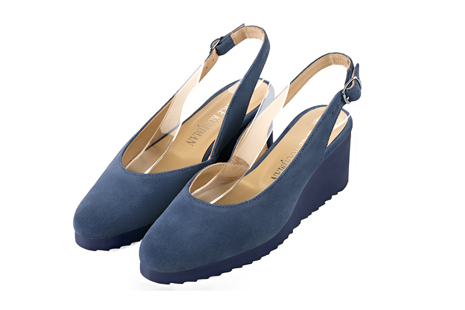 bleu denim dress shoes for women - Florence KOOIJMAN