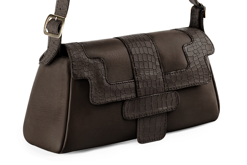 Handcrafted women's luxurious elegant handbag in premium dark brown leather. Perfect for elevated everyday style.   
                Choose from our luxurious collections of leather and fabric to perfectly match your handbags to your outfits.