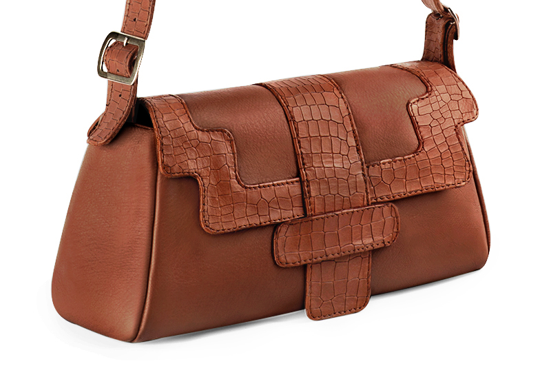Handcrafted women's luxurious elegant handbag in premium terracotta orange leather. Perfect for elevated everyday style.   
                Choose from our luxurious collections of leather and fabric to perfectly match your handbags to your outfits.