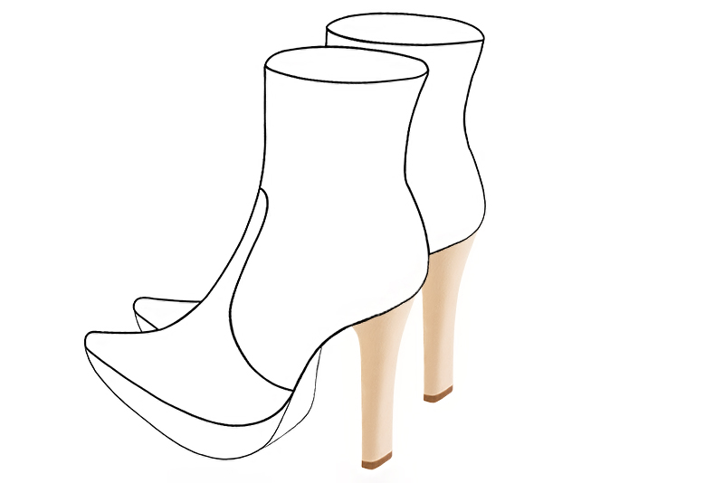 5 inch / 12.5 cm high slim heels with 1 inch / 2.5 cm high platforms at the front - Florence Kooijman