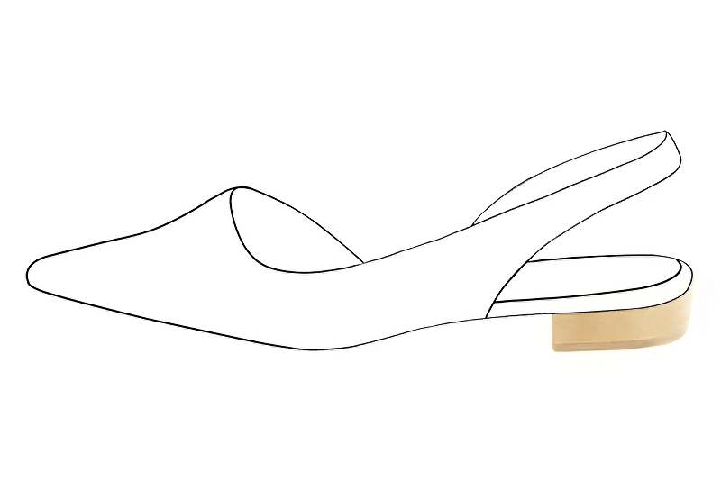 3&frasl;4 inch / 2 cm high block heels. Profile view - Florence KOOIJMAN