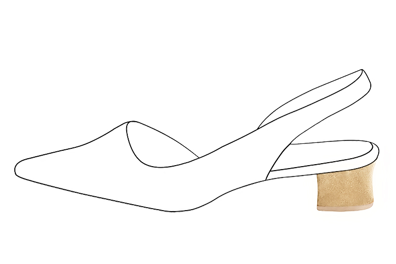 1 3&frasl;8 inch / 3.5 cm high kitten heels. Profile view - Florence KOOIJMAN