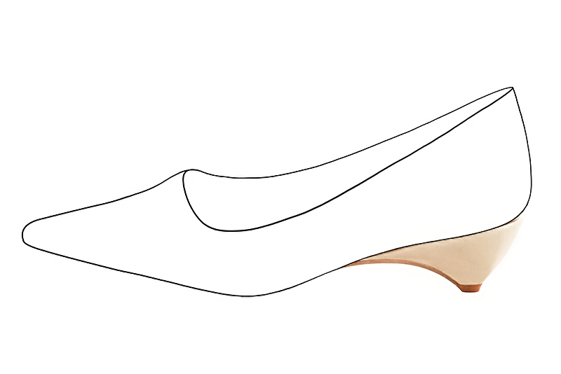 1 5&frasl;8 inch / 4 cm high wedge heels. Profile view - Florence KOOIJMAN