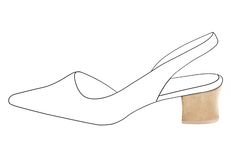 1 3&frasl4; inch / 4.5 cm high kitten heels. Profile view - Florence KOOIJMAN