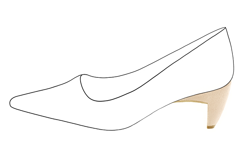 2 1&frasl;8 inch / 5.5 cm high comma heels. Profile view - Florence KOOIJMAN