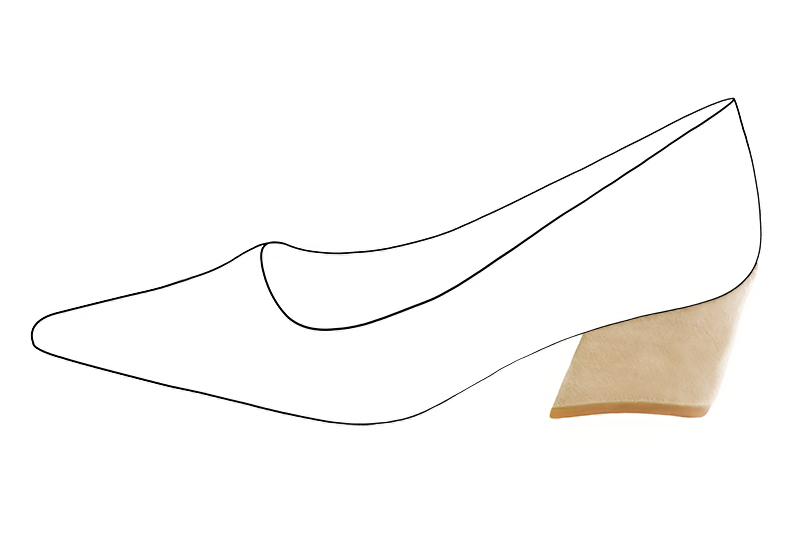 2 1&frasl;8 inch / 5.5 cm high block heels. Profile view - Florence KOOIJMAN