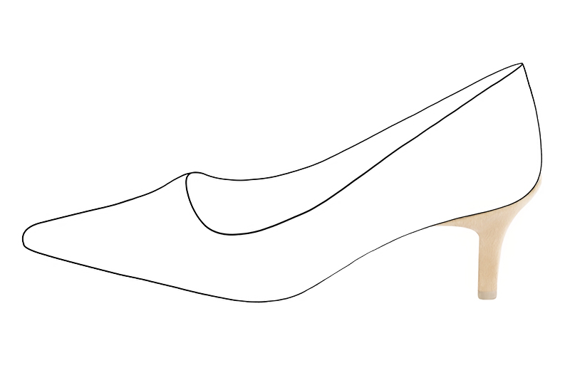 2 1&frasl;8 inch / 5.5 cm high slim heels. Profile view - Florence KOOIJMAN