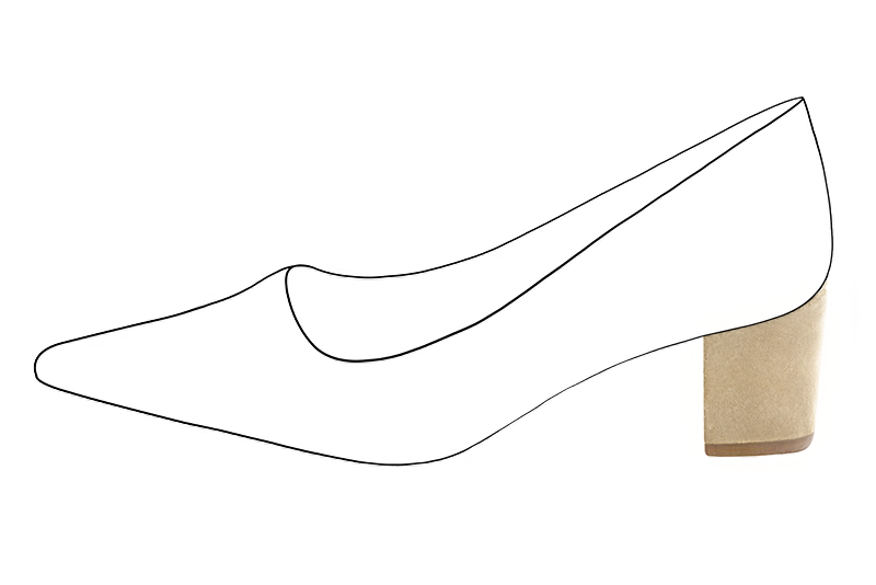 2 1&frasl;8 inch / 5.5 cm high block heels. Profile view - Florence KOOIJMAN