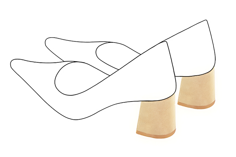2 3&frasl;8 inch / 6 cm high flare heels - Florence Kooijman