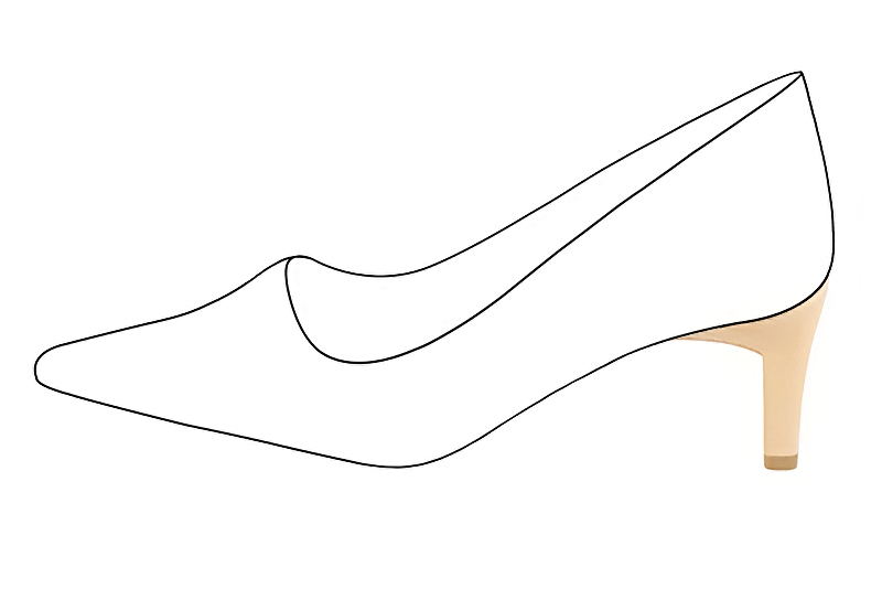 2 1&frasl;2 inch / 6.5 cm high comma heels. Profile view - Florence KOOIJMAN