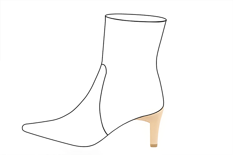 2 1&frasl;2 inch / 6.5 cm high comma heels. Profile view - Florence KOOIJMAN