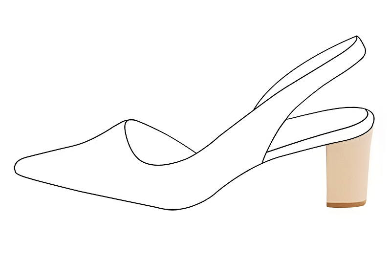2 1&frasl;2 inch / 6.5 cm high block heels. Profile view - Florence KOOIJMAN