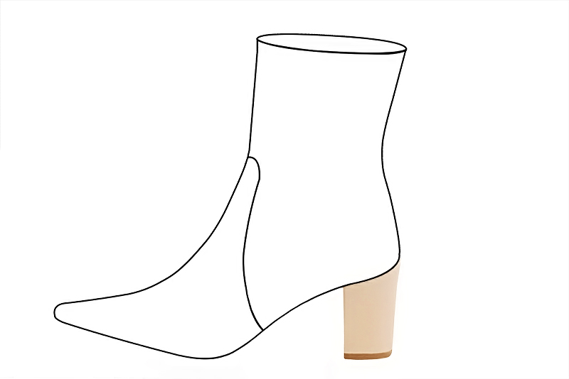 2 1&frasl;2 inch / 6.5 cm high block heels. Profile view - Florence KOOIJMAN