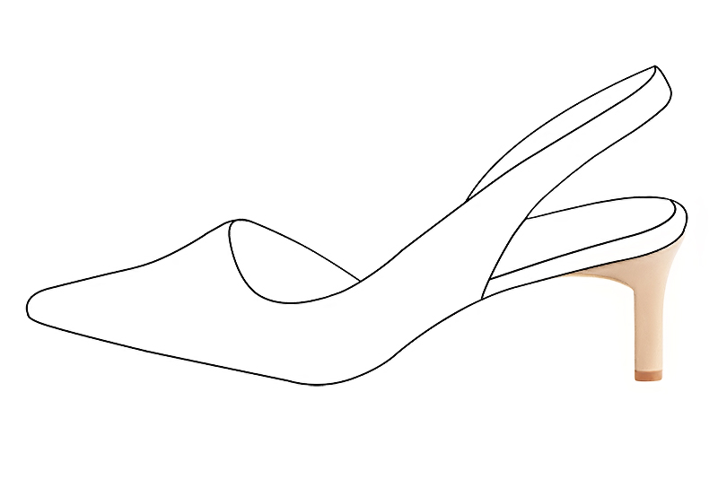 2 1&frasl;2 inch / 6.5 cm high slim heels. Profile view - Florence KOOIJMAN