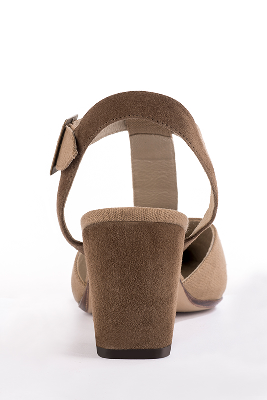 2 1&frasl;2 inch / 6.5 cm high block heels. Rear view - Florence KOOIJMAN