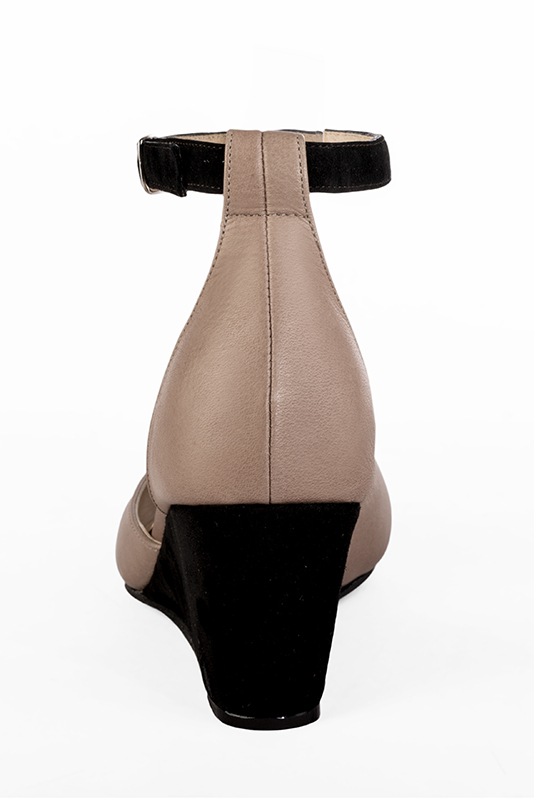 2 3&frasl;8 inch / 6 cm high wedge heels. Rear view - Florence KOOIJMAN