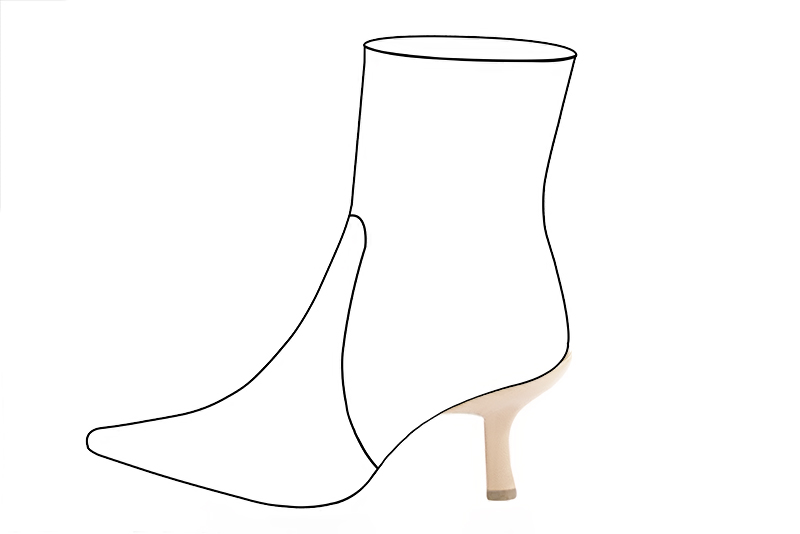 3 inch / 7.5 cm high slim heels. Profile view - Florence KOOIJMAN