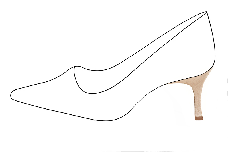 3 inch / 7.5 cm high slim heels. Profile view - Florence KOOIJMAN