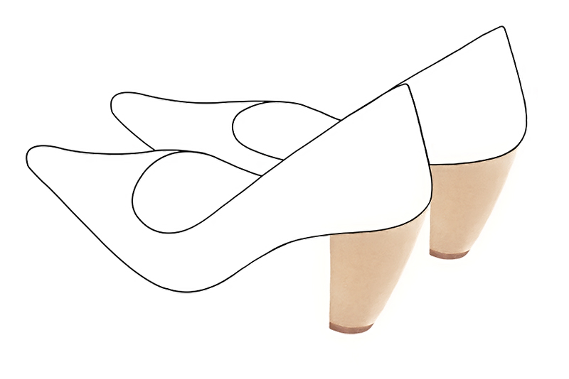 3 inch / 7.5 cm high cone heels - Florence Kooijman