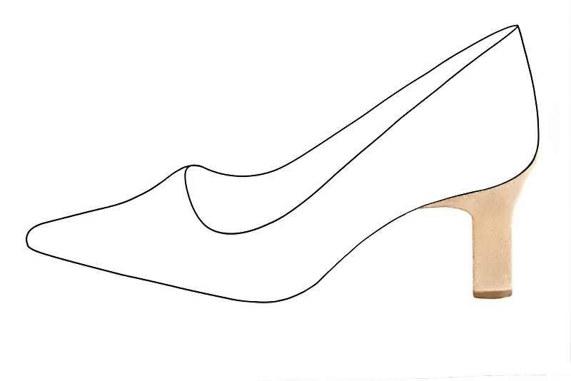 3 inch / 7.5 cm high kitten heels. Profile view - Florence KOOIJMAN