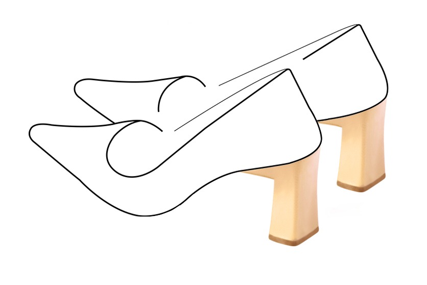 Talon de 7.5 cm, profilé et carré. - Florence KOOIJMAN