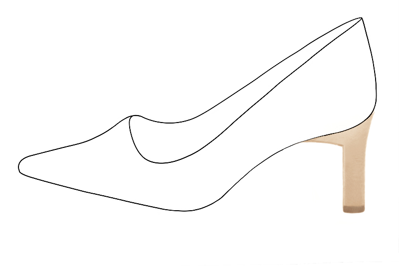 3 inch / 7.5 cm high comma heels. Profile view - Florence KOOIJMAN