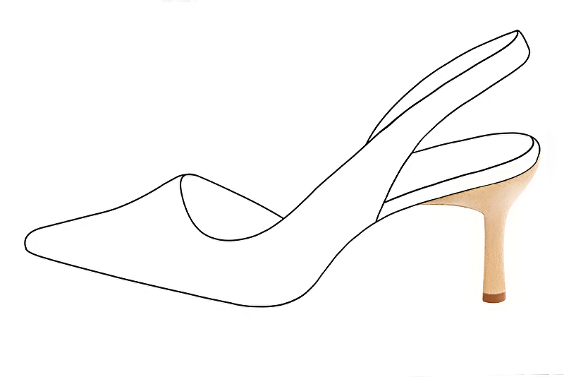 3 1&frasl;8 inch / 8 cm high slim heels. Profile view - Florence KOOIJMAN