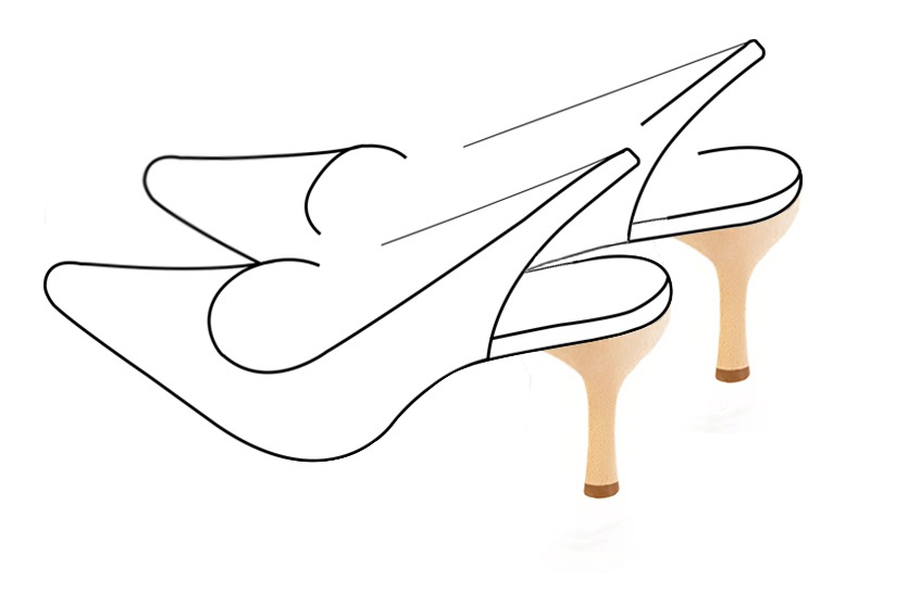 3 1&frasl;8 inch / 8 cm high slim heels. Front view - Florence KOOIJMAN