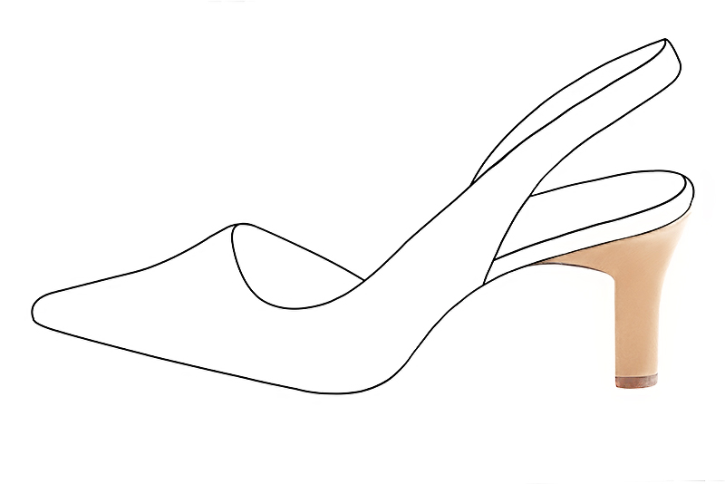 3 1&frasl;8 inch / 8 cm high kitten heels. Profile view - Florence KOOIJMAN