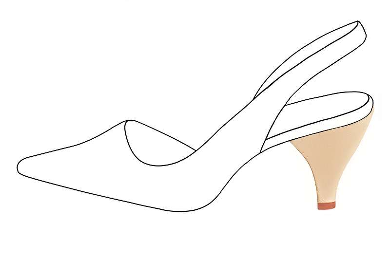 3 1&frasl;8 inch / 8 cm high spool heels. Profile view - Florence KOOIJMAN