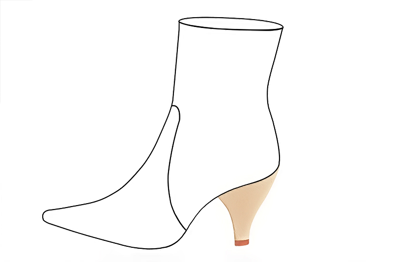 3 1&frasl;8 inch / 8 cm high spool heels. Profile view - Florence KOOIJMAN