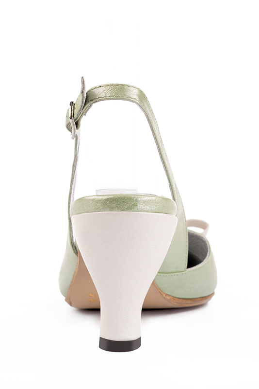 3 1&frasl;8 inch / 8 cm high spool heels. Rear view - Florence KOOIJMAN
