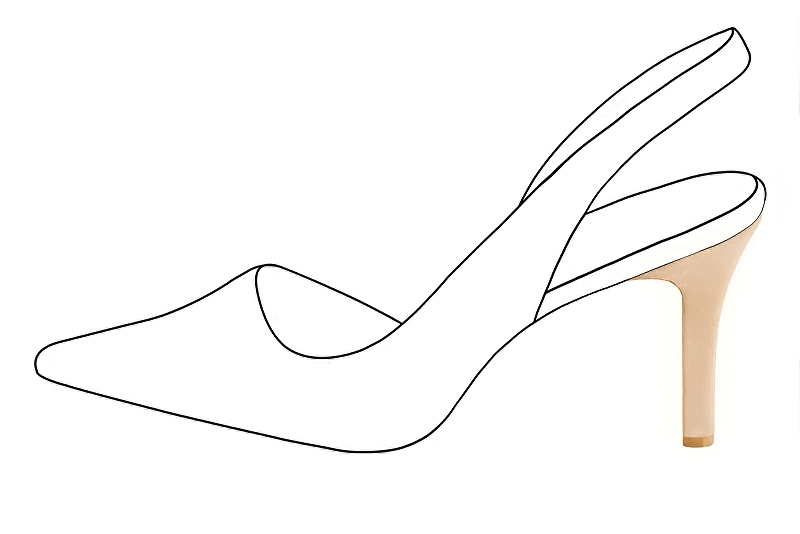 3 3&frasl;8 inch / 8.5 cm high slim heels. Profile view - Florence KOOIJMAN