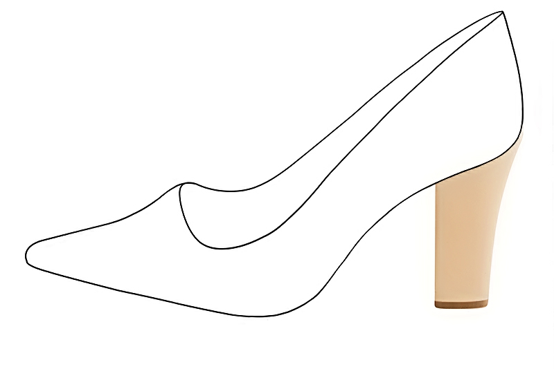 3 3&frasl;8 inch / 8.5 cm high kitten heels. Profile view - Florence KOOIJMAN